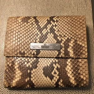 Gucci Python leather wallet